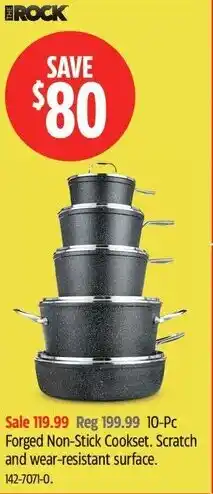 Canadian Tire The Rock Forged Non-Stick Cookset offer