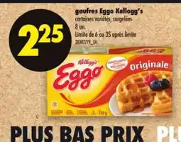 Maxi gaufres Eggo Kellogg's offer