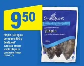 Maxi SeaQuest Tilapia or Pompano offer