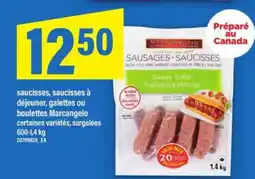 Maxi Marcangelo Sausages offer