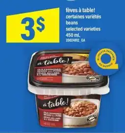 Maxi fèves à table! offer