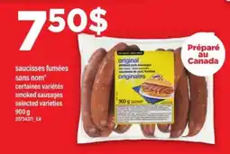 Maxi saucisses fumées sans nom offer