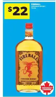 Real Canadian Liquorstore Fireball Cinnamon Whisky offer