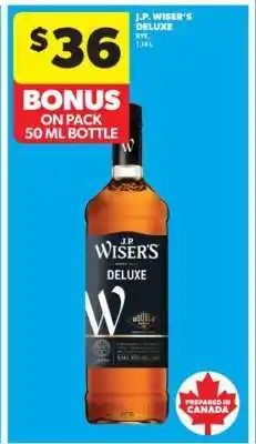 Real Canadian Liquorstore J.P. Wiser's Deluxe offer