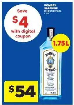 Real Canadian Liquorstore Bombay Sapphire London Dry Gin offer