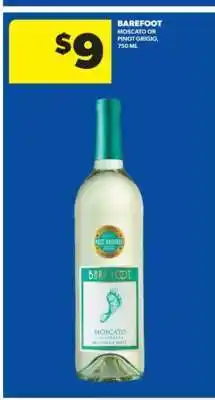 Real Canadian Liquorstore Barefoot Moscato or Pinot Grigio offer
