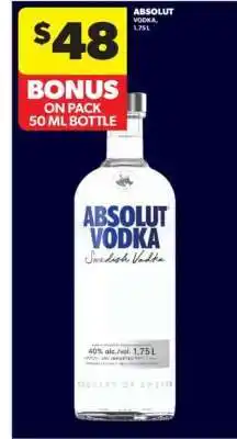 Real Canadian Liquorstore Absolut Vodka offer