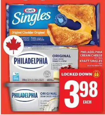 Philadelphia Cream Cheese & Kraft Singles