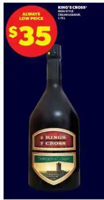 Real Canadian Liquorstore KING’S CROSS Irish Style Cream Liqueur offer