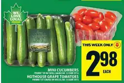 Food Basics MINI CUCUMBERS offer
