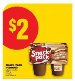No Frills Snack Pack Pudding offer