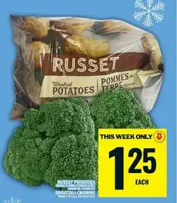 Food Basics Russet Potatoes & Broccoli Crowns offer