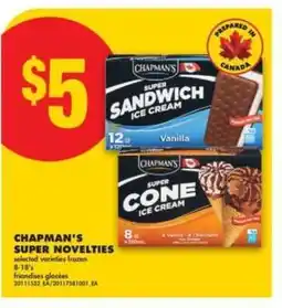 No Frills Chapman's Super Novelties offer