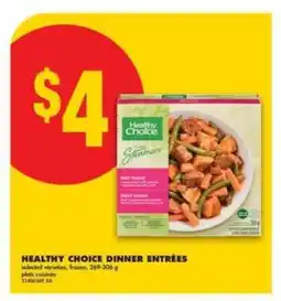 No Frills HEALTHY CHOICE DINNER ENTRÉES offer