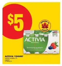 No Frills Activia Yogurt offer