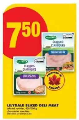 No Frills Lilydale Sliced Deli Meat offer