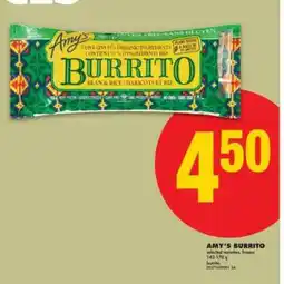 No Frills AMY'S BURRITO offer