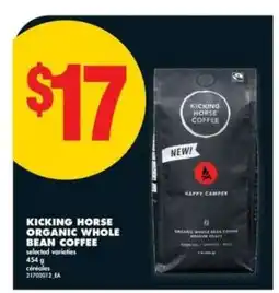 No Frills Kicking Horse Organic Whole Bean Coffee offer
