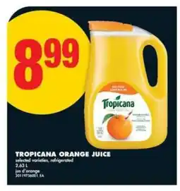 No Frills TROPICANA ORANGE JUICE offer