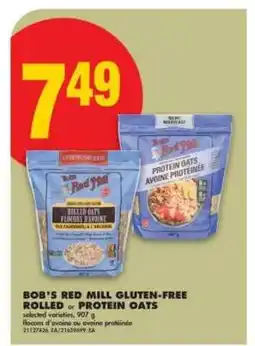 No Frills BOB'S RED MILL GLUTEN-FREE ROLLED or PROTEIN OATS offer
