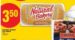 No Frills Natural Bakery Rye Bread offer