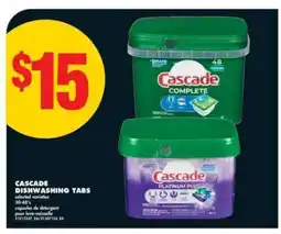 No Frills CASCADE DISHWASHING TABS offer