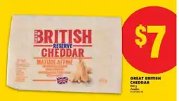 No Frills GREAT BRITISH CHEDDAR offer