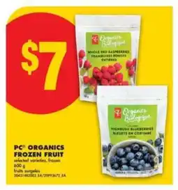 No Frills PC Organics Frozen Fruit offer