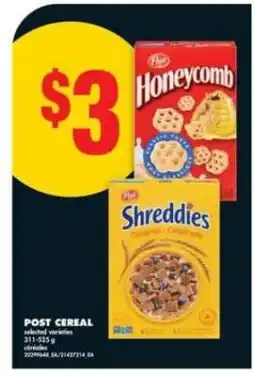 No Frills Post Cereal offer