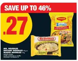 No Frills Mr. Noodles Instant Noodles or Maggi Noodles offer