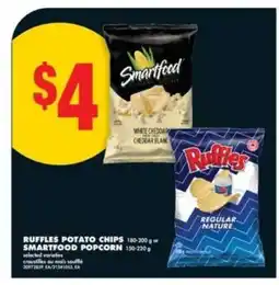 No Frills Ruffles Potato Chips or Smartfood Popcorn offer