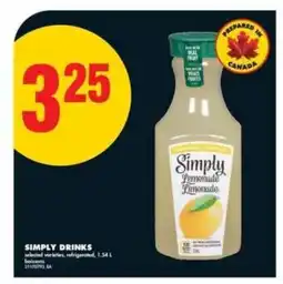 No Frills Simply Drinks offer