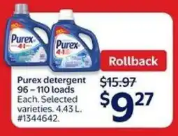 Walmart Purex detergent offer