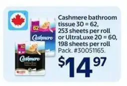 Walmart Cashmere Bathroom Tissue offer