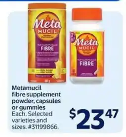 Walmart Metamucil Fibre Supplement offer