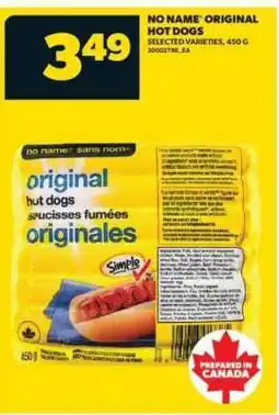 Real Canadian Superstore NO NAME ORIGINAL HOT DOGS offer