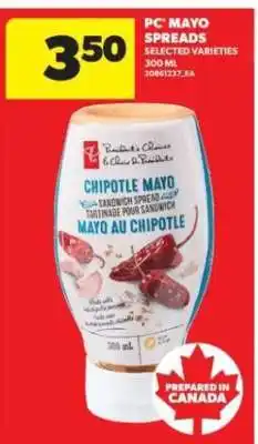Real Canadian Superstore PC Mayo Spreads offer