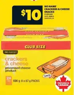 Real Canadian Superstore NO NAME Crackers & Cheese Snacks offer