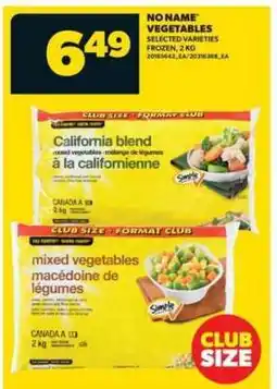 Real Canadian Superstore NO NAME VEGETABLES offer