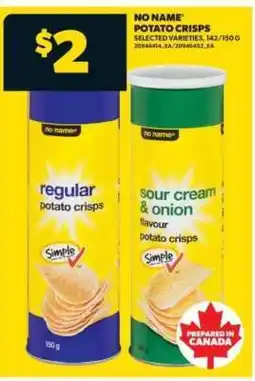 Real Canadian Superstore NO NAME POTATO CRISPS offer
