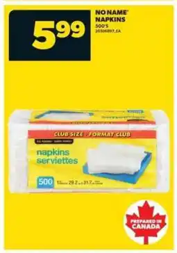 Real Canadian Superstore No Name Napkins offer