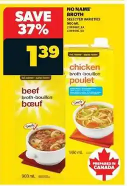 Real Canadian Superstore NO NAME BROTH offer