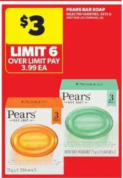 Real Canadian Superstore Pears Bar Soap offer