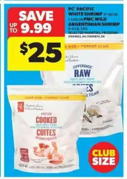 Real Canadian Superstore PC Pacific White Shrimp offer