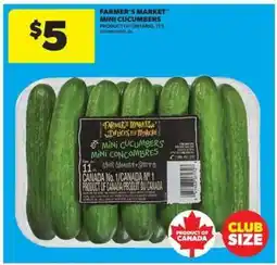 Real Canadian Superstore FARMER'S MARKET MINI CUCUMBERS offer
