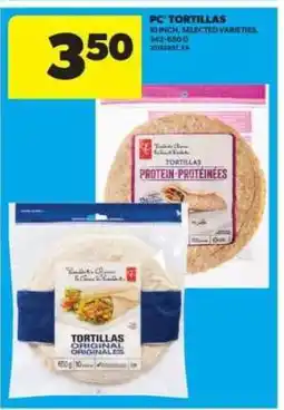 Real Canadian Superstore PC Tortillas offer