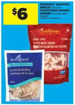 Real Canadian Superstore Seaquest Seafood Medley or Traditions Cooked Shrimp offer