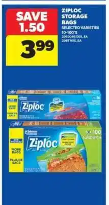 Real Canadian Superstore Ziploc Storage Bags offer