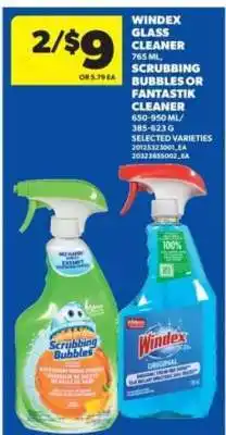 Real Canadian Superstore Windex Glass Cleaner or Scrubbing Bubbles or Fantastik Cleaner offer