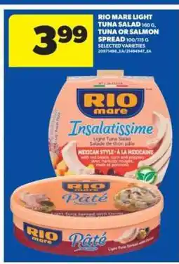 Real Canadian Superstore Rio Mare Light Tuna Salad or Spread offer